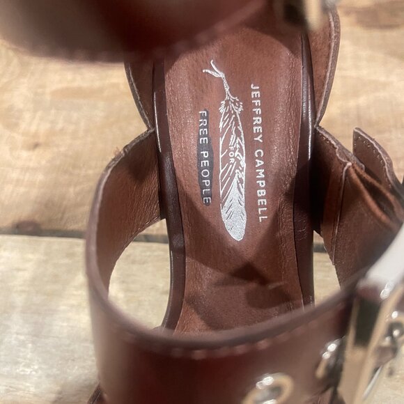 Free People x Jeffrey Campbell Hendrix Heels in Merlot NWOB Size 6 - Picture 13 of 15